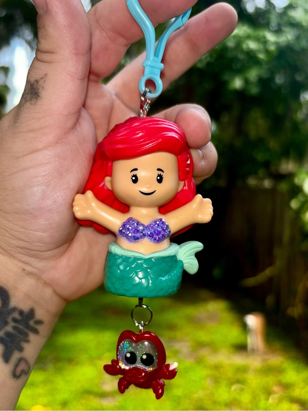 Disney Ariel and Sebastian keychain